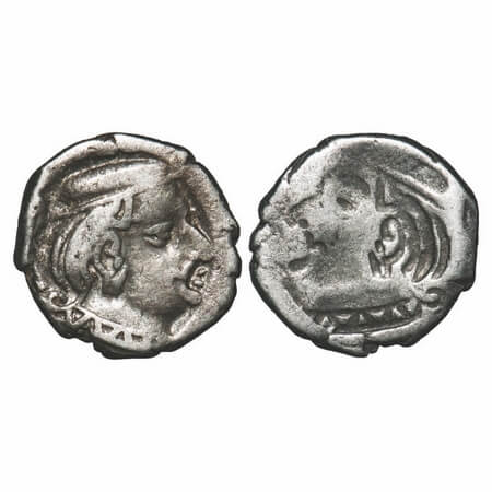 Western Kshatrapas, Silver Drachma, 2.03g, 14.01X13.96mm, Error, Obverse Brockage, nice de