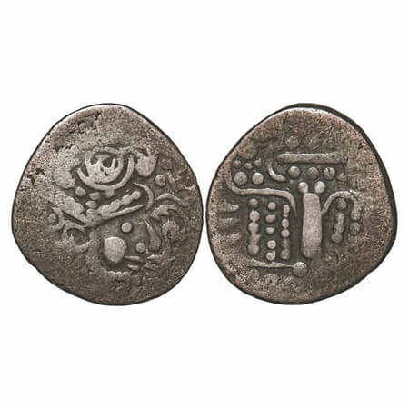 Gurjara-Prathiharas, Anonymous issue, Sassanian type, so called Billon Parutha Drachma, 3.