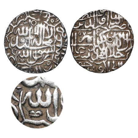 Akbar, Silver Rupee, 11.57g, Dar ul-Khilafat Jaunpur Mint, Kalima type, AH 975, large 31 m