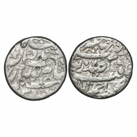 Jahangir with Noor Jahan Begum, Silver Rupee, 10.93g, Ahmadabad Mint, AH 1036 Poetic Coupl