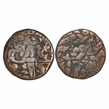 Jahangir, Copper Dam, 20.26g, overstruck on Islam Shah Suri dam. Despite of being overstru