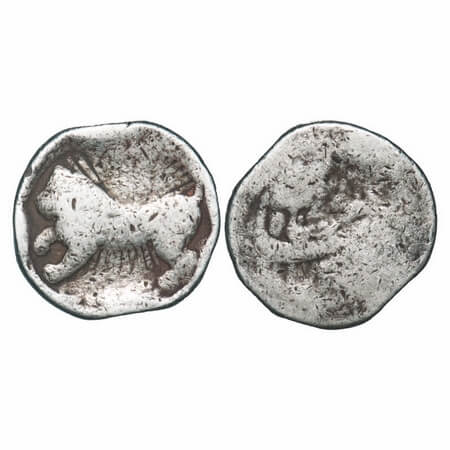 Jahangir, Silver Rupee, 10.77g, Zodiacal Leo Rupee, (Ahmadabad Mint, AH unseen,) Obv: Star