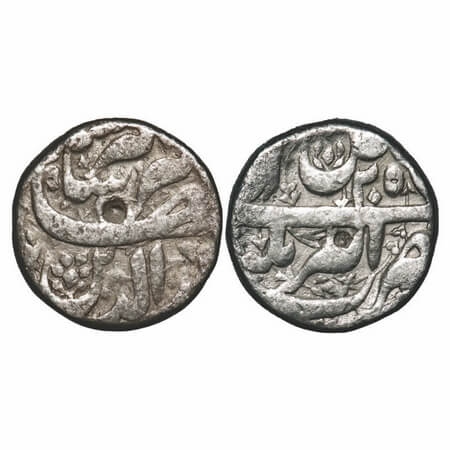 Jahangir, Silver Rupee, 11.05g, Akbarnagar Mint, Ilahi type, Month 'Bahman', 25 RY. KM 145