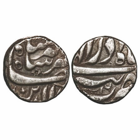 Jahangir, Silver Rupee, 11.36g, Tatta Mint, Ilahi and decorative Type, Month 'Azar', 16 RY