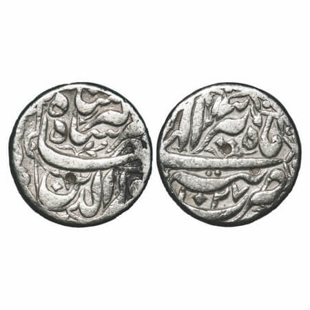 Jahangir, Silver Rupee, 11.20g, Tatta Mint, Ilahi and decorative Type, Month 'Tir', AH 102