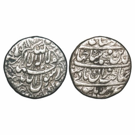 Shah Jahan I, Silver Rupee, 10.95g, Burhanpur Mint, AH 1040/3 RY, name of four caliphs and