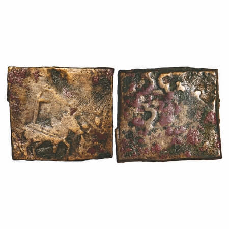 Pre-Satavahana, Vidisha Region, Copper Unit, 7.16g, 19.77X22.29mm, Obv: Humped bull walkin