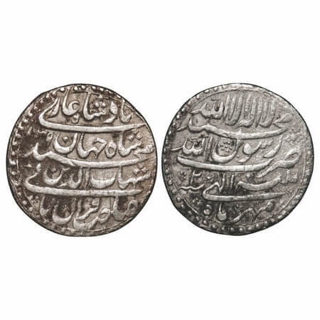 Shah Jahan I, Silver Rupee, 10.80g, Patna Mint, Ilahi type, 'Mihr' Month, AH 1039/2 RY. KM