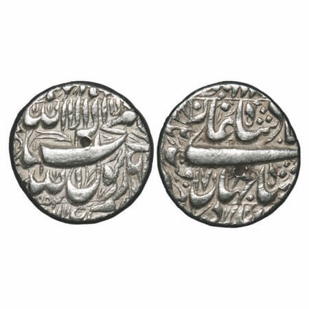 Shah Jahan I, Silver Rupee, 10.98gm, Qandahar Mint, AH (10)52 /17 RY, legends in square ar