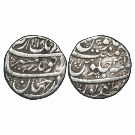Auarngzeb, Silver Rupee, 11.40g, Zafarpur Mint, AH 1098/31 RY, complete mint name on rev b