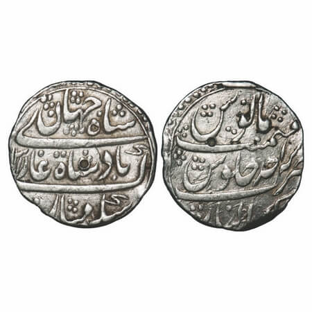 Shah Jahan II (AH 1131/1719 AD), Silver Rupee, 11.34g, Gwalior Mint, AH (1)131/Ahd (1) RY.