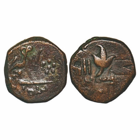 Baroda, Copper, Paisa, 9.83g, Sayaji Rao II, (AH 1235-1264/1819-1847 AD), Obv: Muhammad Ak