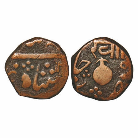 Baroda, Copper Paisa, 8.29g, Khande Rao (AH 1273-1287/1856-1870 AD), Baroda Mint, AH 12xx 