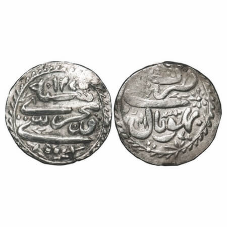 Bhopal, Silver Rupee, 10.83g, Sikandar Jahan Begum (AH 1261-1285 / 1844-1868 AD), Bhopal M