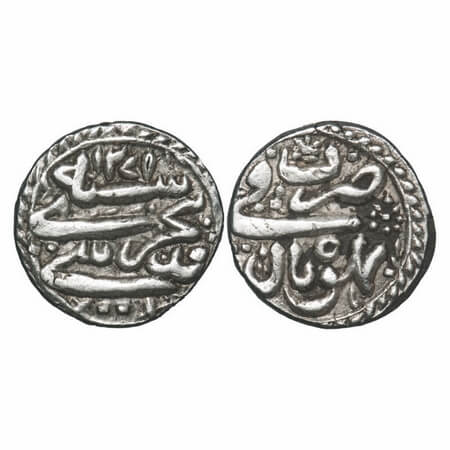 Bhopal, Silver Rupee, 10.90g, Sikandar Jahan Begum (AH 1261-1285 / 1844-1868 AD), Bhopal M