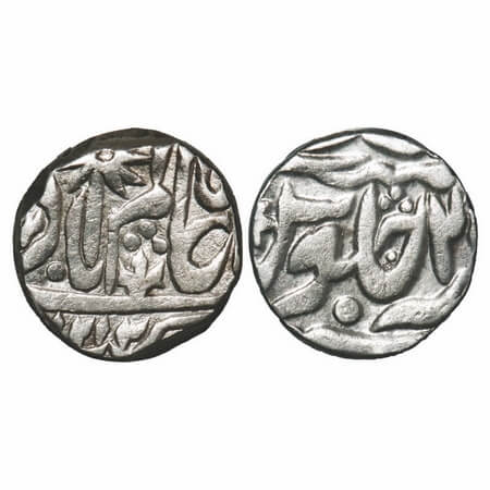 Bijawar, Silver Rupee, 10.86g, Lakshman Singh (1833/1847), AH 1212/2(5) RY. Bijawar state 