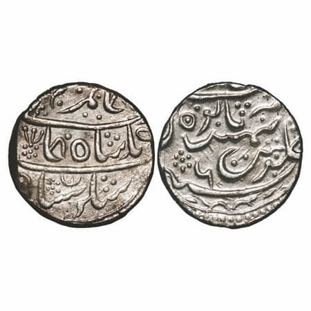 Bikanir, Silver Rupee, 11.27g, Gaj Singh (AH 1159-1201 / 1746-1786 AD), 6 RY, (Garh Bikani