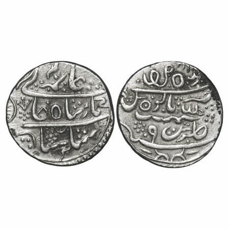 Bikanir, Silver Rupee, 11.25g, Gaj Singh (AH 1159-1201 / 1746-1786 AD), INO Alamgir II, Ga