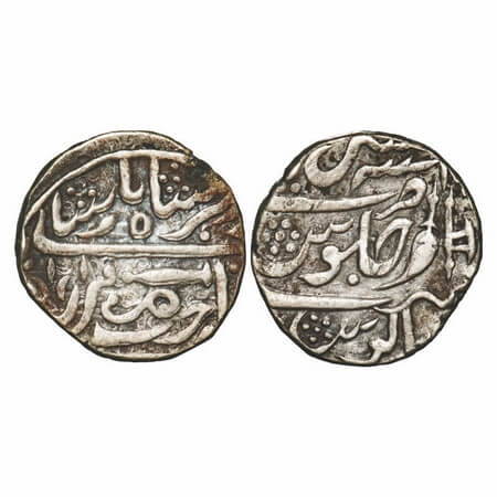 Gwalior, Silver Rupee, 10.60g, Daulat Rao Sindhia (1794-1827 AD), Shadorah Mint, Muhammad 