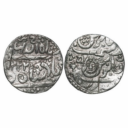 Indore, Silver Nazarana Rupee (Broad Flan), 10.92g, Jaswant Rao (AH 1213-1226 / 1798-1811 