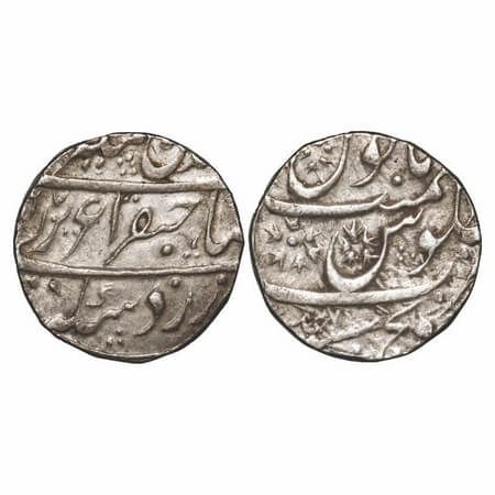 Indore Feudatory Sironj, Silver Rupee, 11.41g, Sironj Mint, AH (11)67/Ahd (1) RY, INO Alam