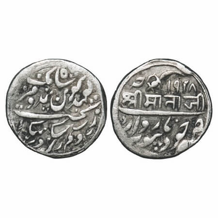 Jodhpur, Silvet Rupee, 11.17g, Takhat Singh (1873-1895 AD), Jodhpur Marwar Mint, VS 1928, 