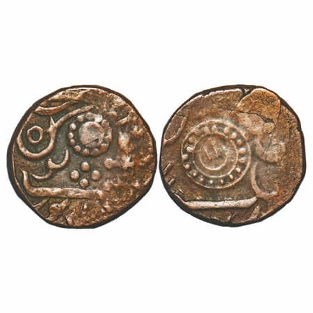 Ratlam, Copper Falus/Paisa, 10.10g, Anonymous Hammered Coinage, Raij Series, INO Shah Alam