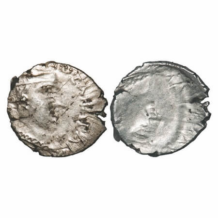 Western Kshatrapas, Nahpana, 2.03g, 15.50X16.14mm, Silver Drachma, Error, Obverse Brockage