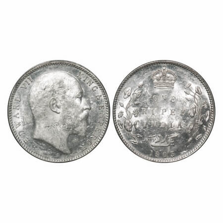 Edward VII, Silver, Rupee, 1903, Bombay Mint, 'B' incused, Dot. F. Prid 199. GK 926. Uncir
