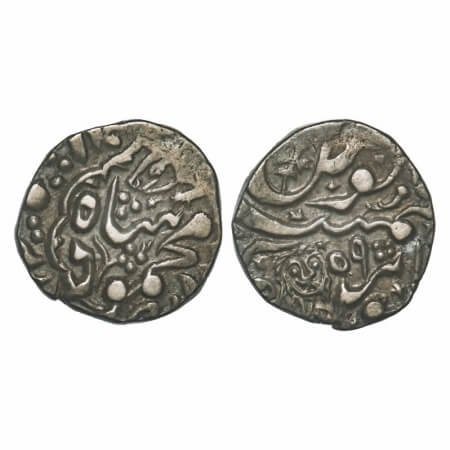 Bombay Presidency, Amirs of Khairpur, British occupation, Silver Rupee, 9.82g, Bhakkar Min