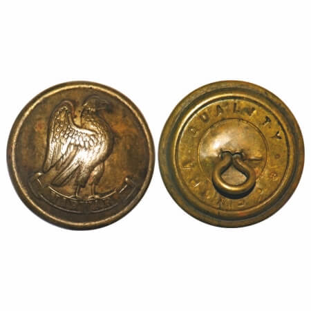 Marwar State, Brass Button, 22.10mm & 18.65mm, Coat of Arms of the state. Very Fine, Scarc