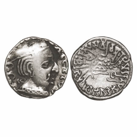 Western Kshatrapas, Kardamaka Dynasty, Viradaman (c. 234-238 AD) s/o Damasena, Silver Drac