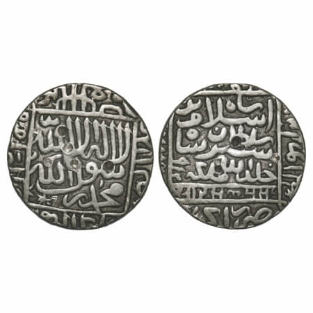 Dehli Sultanate, Silver Rupee, 11.30g, Islam Shah Suri (AH 952-960, 1545-1552 AD), Agra Mi