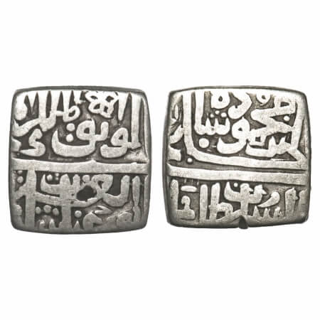 Malwa Sultanate, Silver ½ Tanka, 5.09g, Giyath Shah (AH 873-906 / 1469-1500 AD), Mintless 