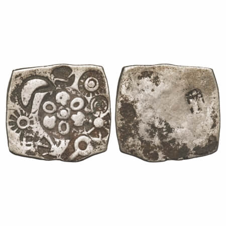 Archaic Coinage, Punch Marked, attributed to Magadha Mahajanapada (c. 600-400 BC.), Patna 
