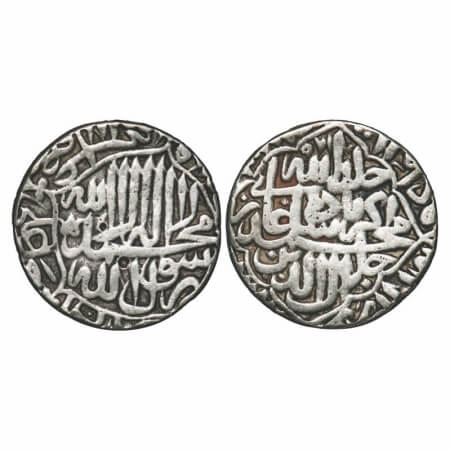 Akbar, Silver Rupee, 10.67g, (Jaunpur) Mint by type, AH 971. KM 80.10. Very Fine, Scarce.