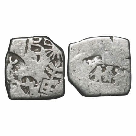 Punch Marked Coins, Post-Maurya (c. 300-250 BC), Mathura region, Silver Karshapana, 3.14g,