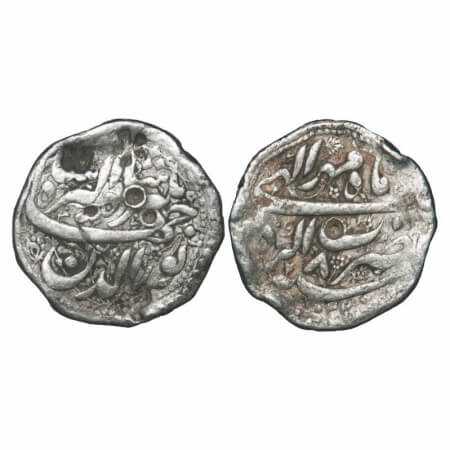 Jahangir (1605-1628 AD), Silver Rupee, 10.96g, Agra Mint, AH 1022/8 RY, Month 'Mihr', orna