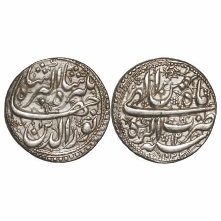 Jahangir, Silver Rupee, 11.36g, Agra Mint, AH 1027/12 RY, Ilahi Type, Month 'Bahman', orna
