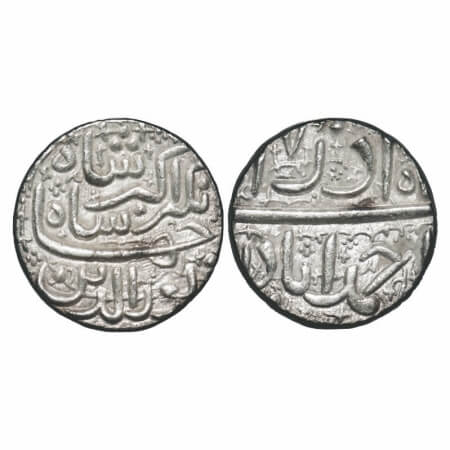 Jahangir, Silver Rupee, 11.44g, Ahmadabad Mint, Ilahi month 'Azar', AH 1021/7 RY. KM 145.2