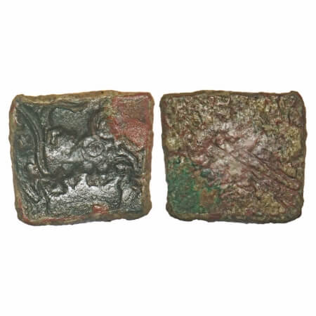 Punch Marked, Post Mauryan, Eran-Vidisha Region (c. 200 BC), Uninscribad type, Copper Kars