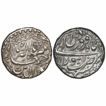 Jahangir, Silver Rupee, 11.38g, Lahore Mint, Ilahi month 'Farwardin', 11 RY, ornamental ty