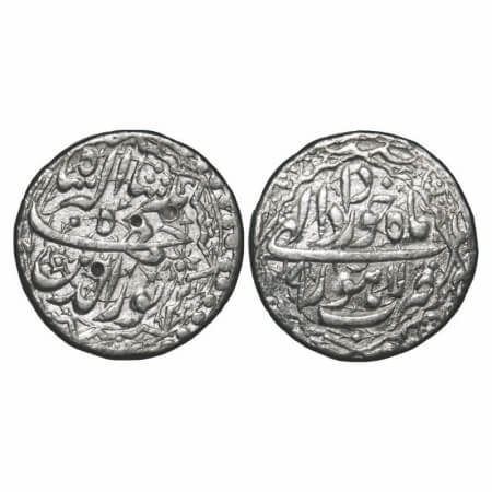 Jahangir, Silver Rupee, 11.25g, Lahore Mint, Ilahi month 'Khurdad', 9 RY, ornamental type.