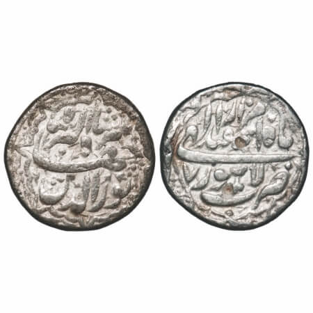 Jahangir, Silver Rupee, 11.22g, Lahore Mint, Ilahi month 'Isfandarmuz', 7 RY, ornamental t