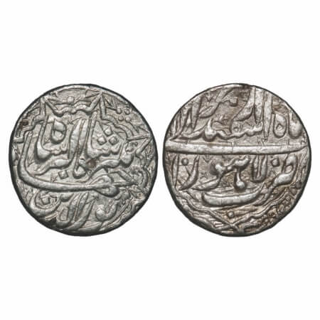 Jahangir, Silver Rupee, 11.26g, Lahore Mint, Ilahi month 'Isfandarmuz', 10 RY, ornamental 