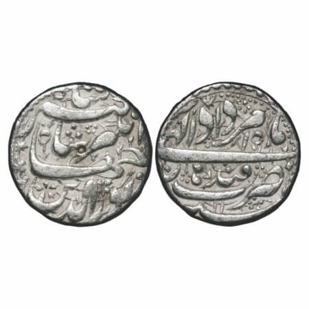 Jahangir, Silver Rupee, 11.23g, Qandahar Mint, Ilahi month 'Amardad'/ Year 11. KM 145.13. 