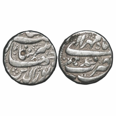 Jahangir, Silver Rupee, 11.25g, Qandahar Mint, Ilahi month 'Mihr'/ Year 11. KM 145.13. Ver
