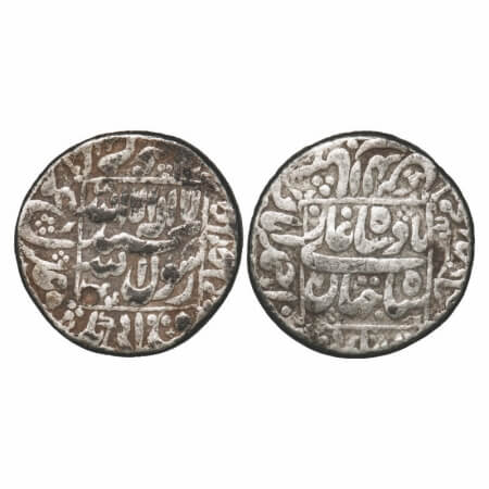 Shah Jahan I, Silver Rupee, 11.30g, Ahmadabad Mint, AH 1044/7 RY, name of four caliphs and