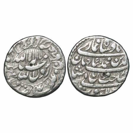 Shah Jahan I, Silver Rupee, 11.29g, Lahore Mint, AH 1040/3 RY, name of four caliphs and ka