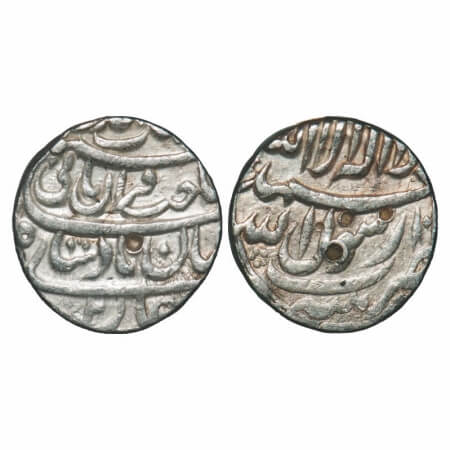 Shah Jahan I, Silver Rupee, 11.35g, Patna Mint, AH 10(37)/2 RY, four lines type. KM 222.12